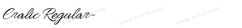 Cralic Regular字体转换 Cralic Regular字体转换